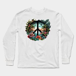 Floral Peace Designe #5 Long Sleeve T-Shirt